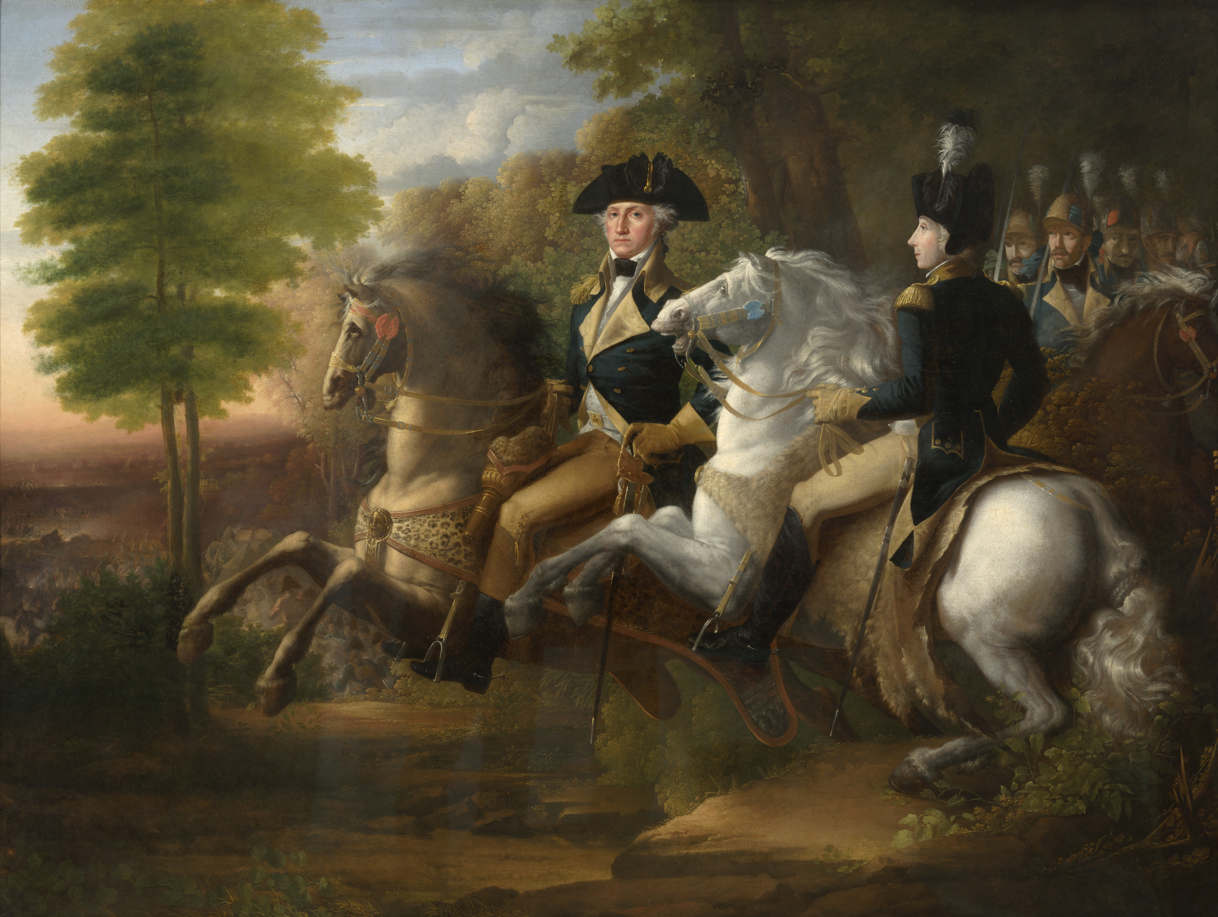 Washington and Lafayette at Brandywine